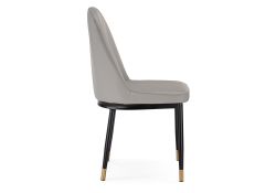 Стул на металлокаркасе Flor light gray / black