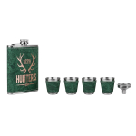 Набор Helios Книга Записки охотника (фляжка 210мл + 3 стопки) (HS-2023-TZ-2)