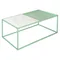 Столик журнальный Mayen, 110х50х37 см, белый/зеленый