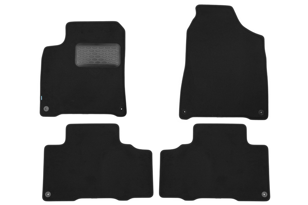 Коврики в салон для SSANGYONG New Actyon 2010-2013, 2013-, внедорожник , 4 шт. (текстиль) KVR03611222110KH