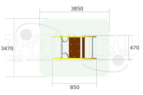 Качалка на пружине «Автомобиль У1»