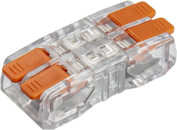 Клемма Navigator NTC-R4 4*2,5 рычаги проходная оранжевая (упаковка 5шт) 39160