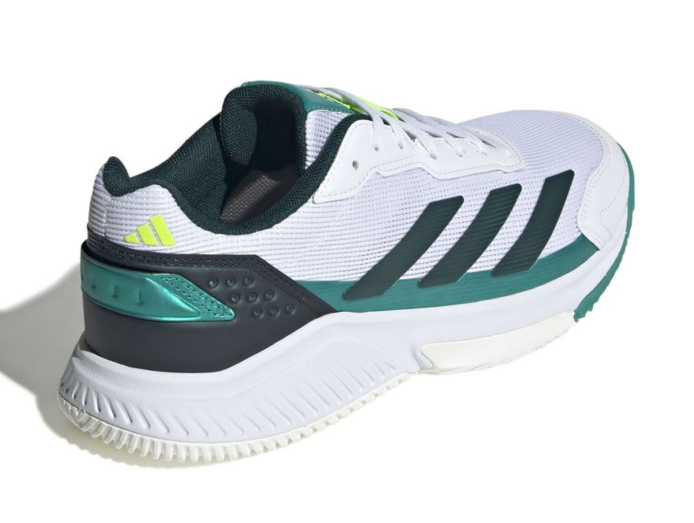 Мужские кроссовки для Падел Adidas Courtquick Padel M - cloud white/core black/metallic green