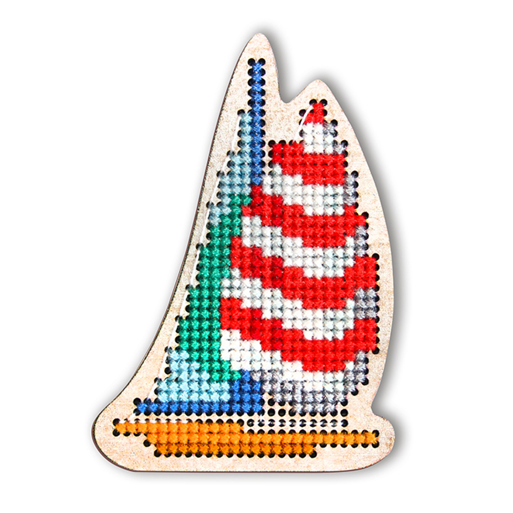 Коллекция:	Вышивка по перфорированной форме¶Название по-английски:	Wooden cross-stitch kit¶Название