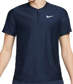Мужское теннисное поло Nike Court Dri-Fit Advantage Polo - obsidian/obsidian/white