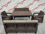 Обеденный комплект под ротанг YALTA FAMILY MAXI SET