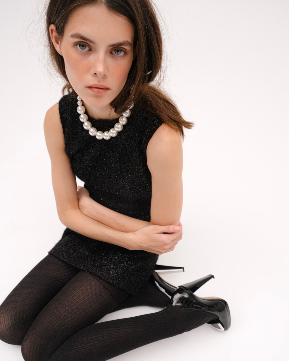 Колготки с люрекосом Безлунная ночь