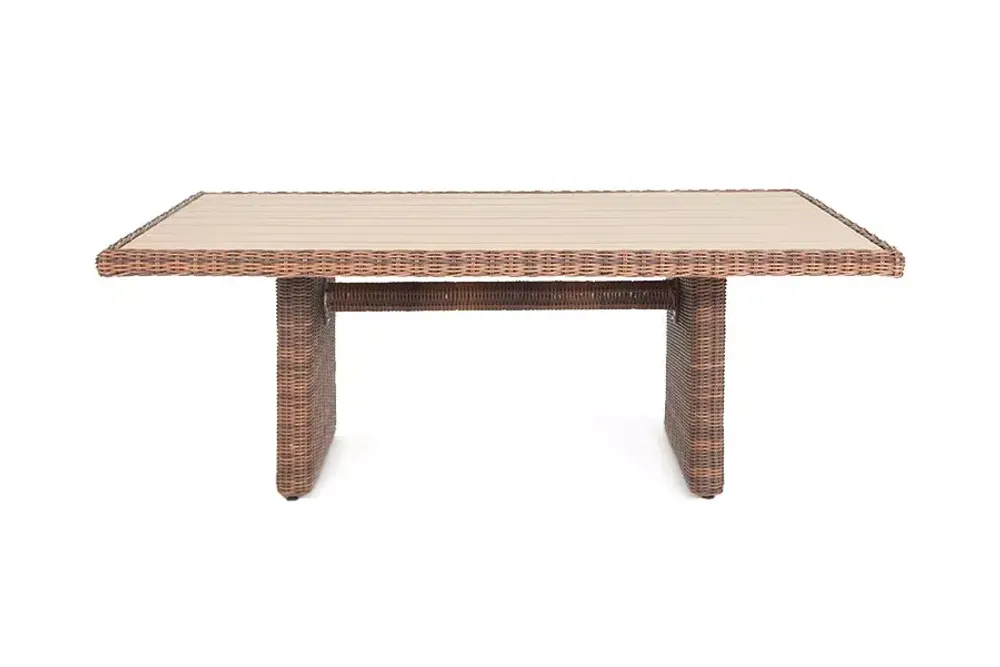 "Бергамо" плетеный обеденный стол, цвет коричневый
