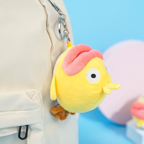 Мягкий брелок "Funny Animals" желтый, 14 см