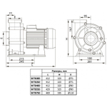 Насос WTB400 (WTB300T), без префильтра, 64м³/час, 380В