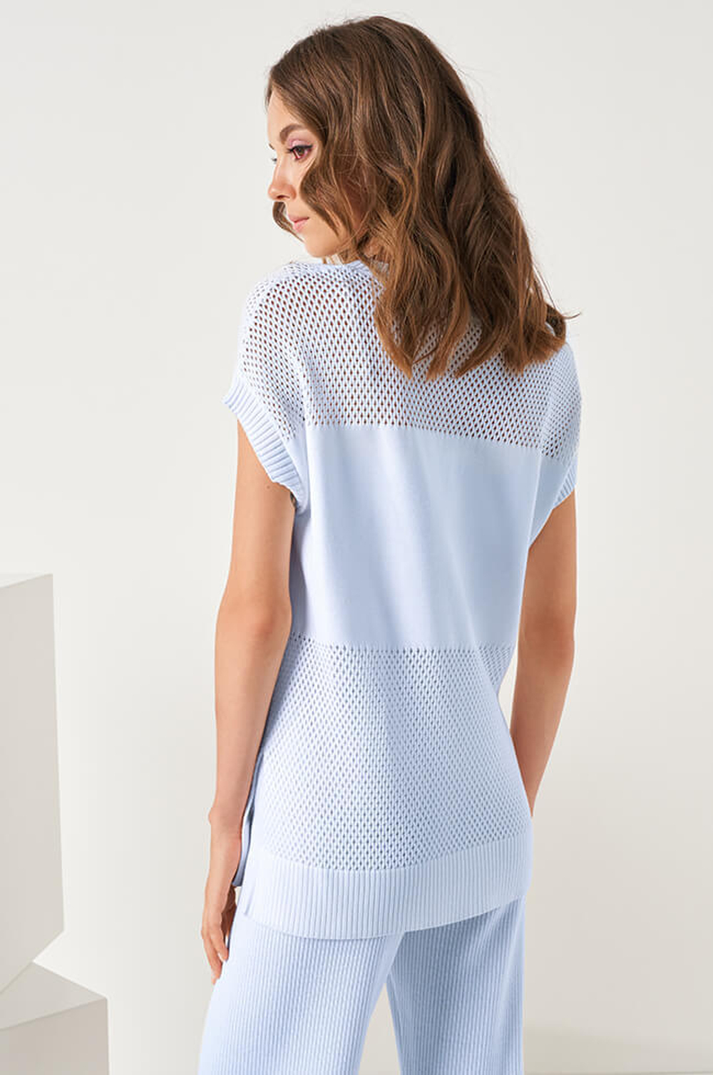 22828 Джемпер женский (жемчужно-голубой)