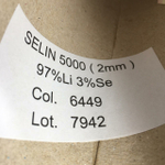 SELIN - Luxury Yarn Rigo; 97% лен, 3% шелк, микропайетки 2мм; 500м/100гр; col.6449 красный Dior, пайетки серебро; есть мал. бобинки 192, 258гр.S704