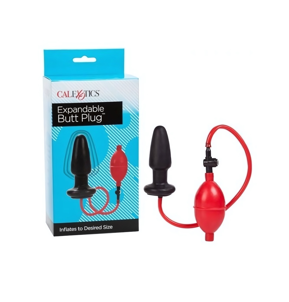 Анальная пробка-расширитель Expandable Butt Plug черная 9,5 см