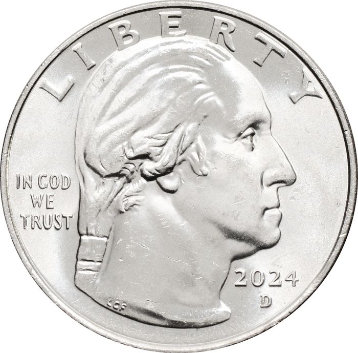 25 центов (1/4 доллара, квотер) 2024 США «Американские женщины - Пэтси Минк» (D)