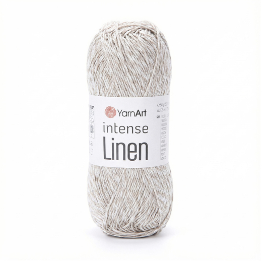 Пряжа YarnArt Intense Linen, белый