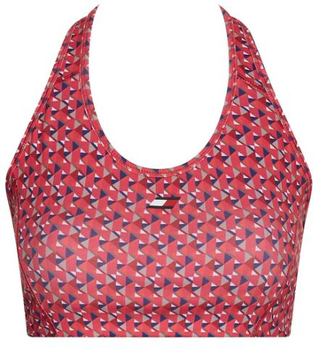 ТОП теннисный Tommy Hilfiger Mid Intensity AOP Racer Bra - Розовый