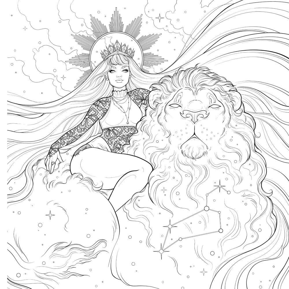 Oceans to Stars: An Astrology Art & Coloring Book