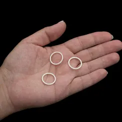 Кольцо для бретели молочное 15 мм