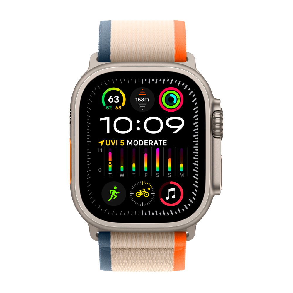 Умные часы Apple Watch Ultra 2 GPS + Cellular, 49mm, Trail Loop M/L, Orange/Beige (Оранжевый / Бежевый)