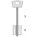 Заготовка сувальдного ключа 10613 Mottura (MTR11D)