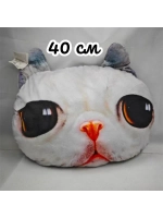 3Д подушка с лицом кота 40 см