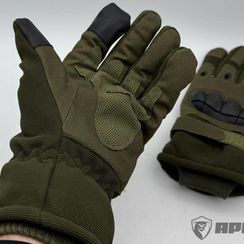 Зимние тактические перчатки, олива