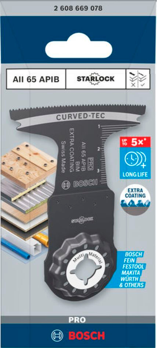 Пильное погружное полотно PRO AII 65 APIB 65х40 мм BOSCH 2608669078