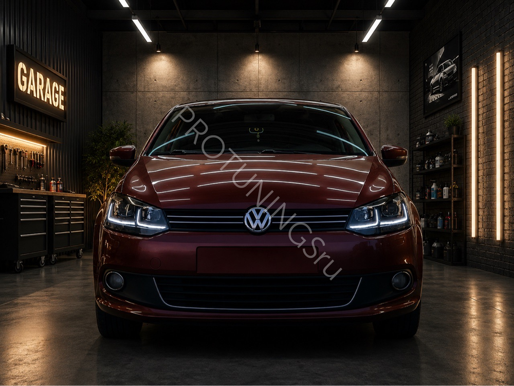 Новые Bi-LED фары Volkswagen Polo в стиле Golf 7.5 GTI (2010–2020)