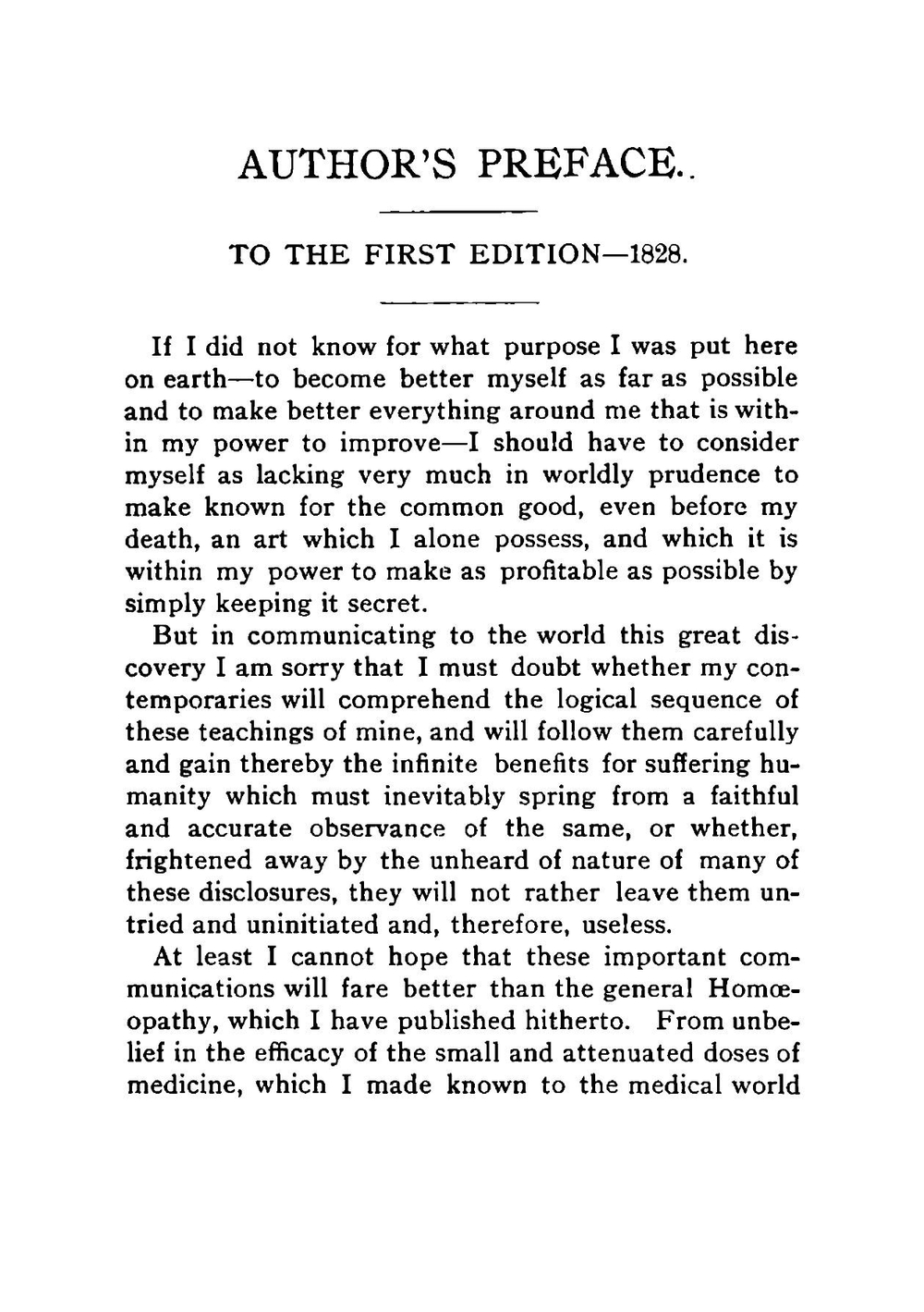 The chronic diseases: their peculiar nature and their homopathic cure (theoretical part only in this volume) | Samuel Hahnemann