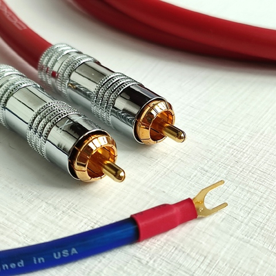 DAXX R89 Фоно кабель с посеребренными жилами 2x0.75mm2 уровня High Grade, D=9mm / Цанговый разъём