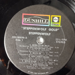 Винтажная виниловая пластинка LP Steppenwolf Gold (Their Great Hits) (USA 1972)