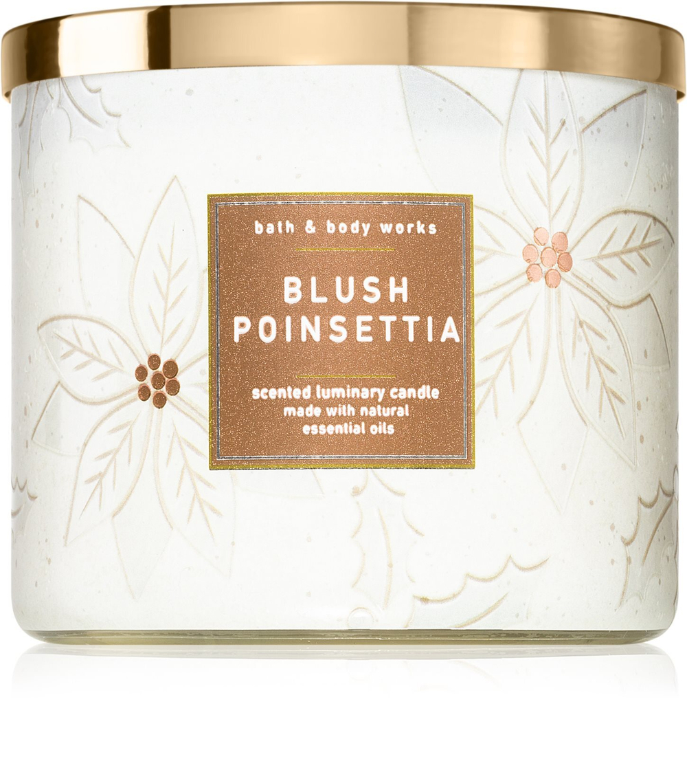 Bath & Body Works Blush Poinsettia - ароматическая свеча /   411  g  / GTIN 667555785587
