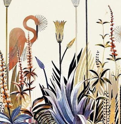 Панно с тропическим орнаментом DGAGA1021