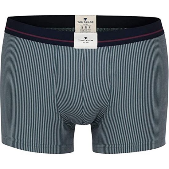 Мужские трусы боксеры зеленые в полоску Tom Tailor 070516/6061 323