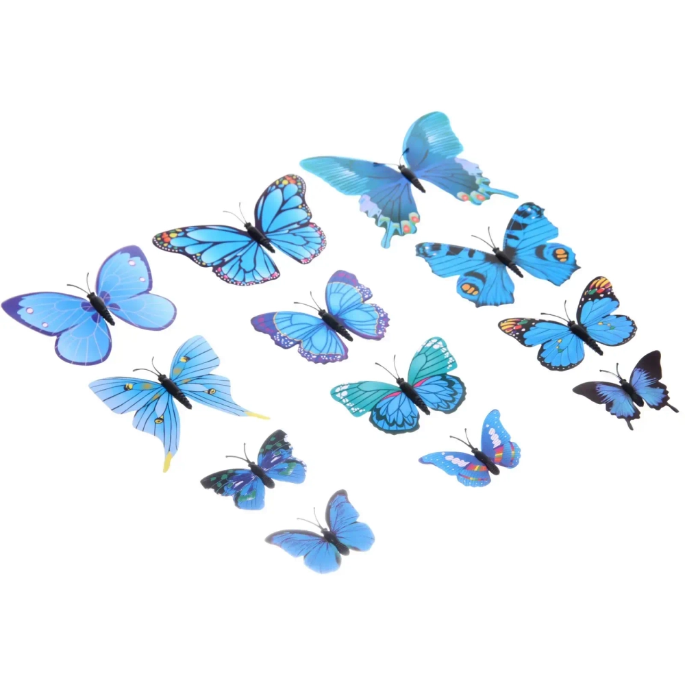 Набор для декора «Волшебные бабочки» 12 шт, Голубой