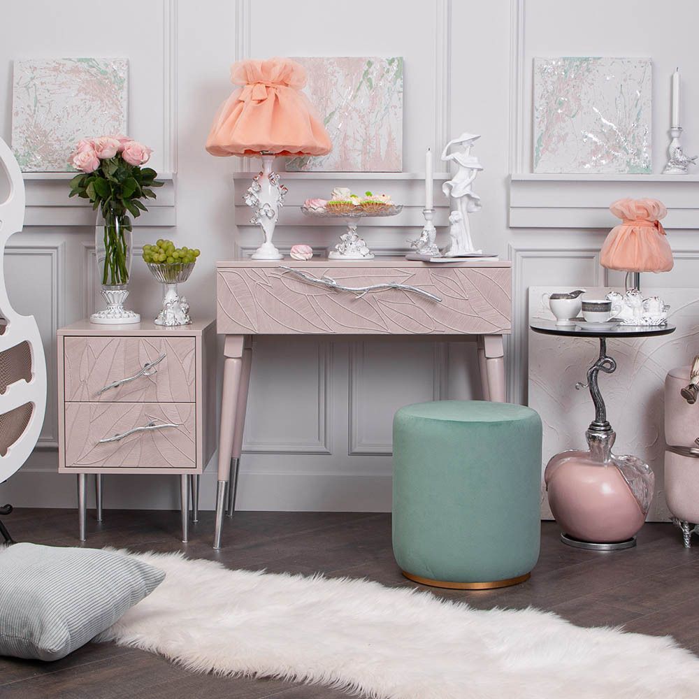 Банкетка ENZO Аквамарин Голд