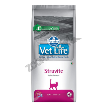 Farmina Vet Life Cat Struvite Корм сухой лечебный для кошек при мочекаменной болезни струвитного типа 2 кг