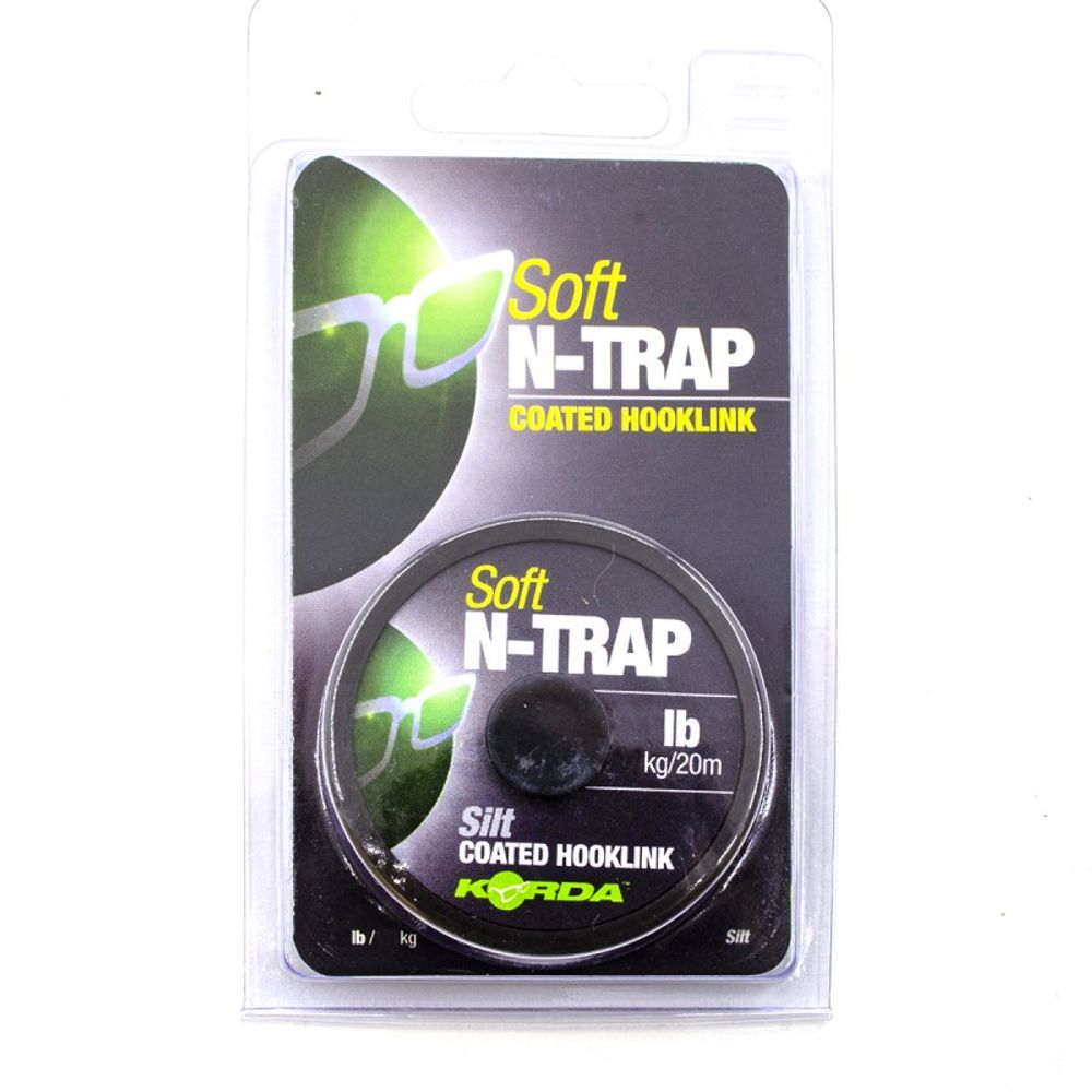 KORDA Поводковый материал N-Trap Soft Silt 20lb 20м