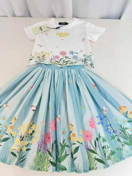 Детский комплект с юбкой FENDI