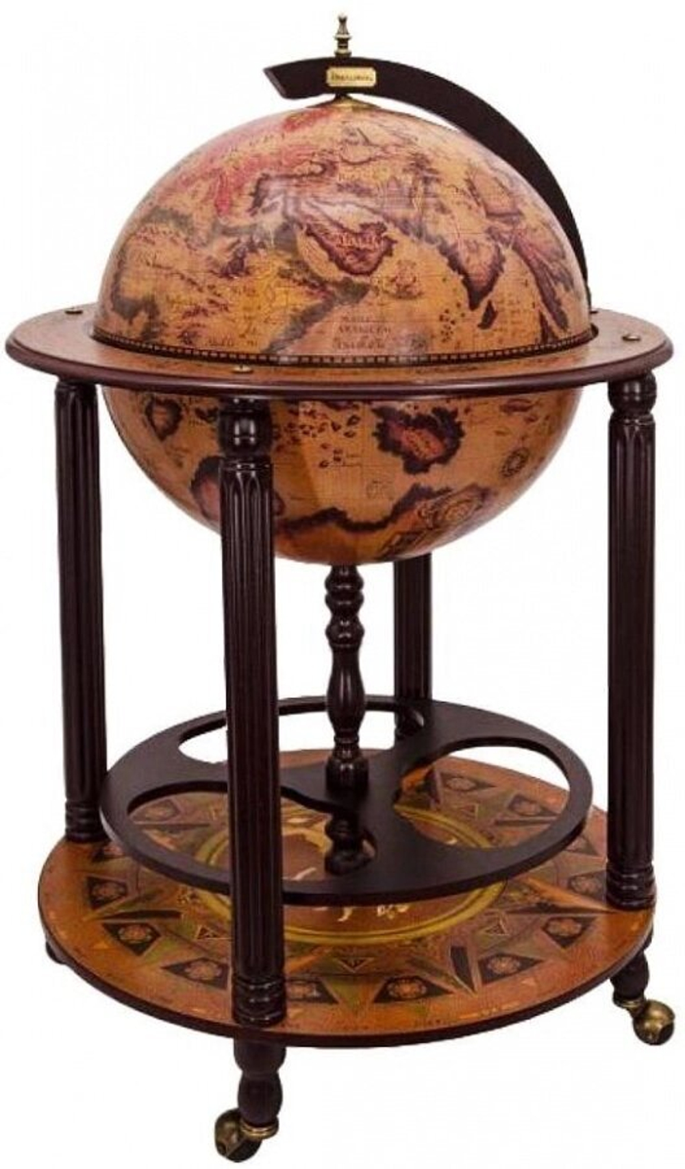 Глобус-бар напольный d 45, на фигурных ножках JuFeng