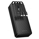 Borofone BJ84 Smooth портативный аккумулятор с 4 кабелями (10000mAh) (black)
