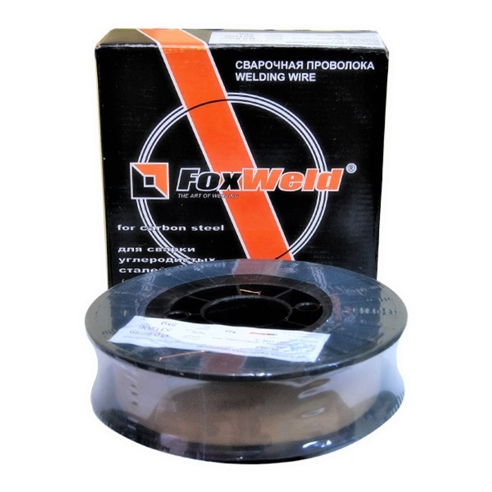 Проволока сварочная  d 0.8 мм омедненная 5,0 кг Foxweld ER70S-6 4173