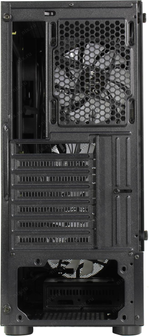 Корпус Miditower 1STPLAYER DK D4 D4-BK-4G6 Black ATX без БП, с окном