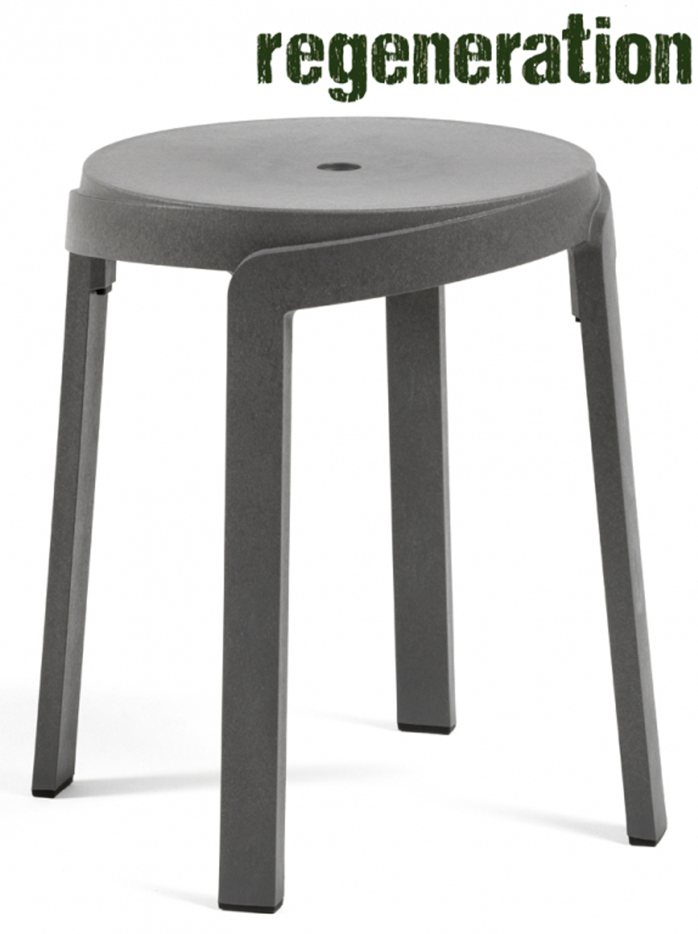 Табурет пластиковый Nardi Stack Mini, базальт