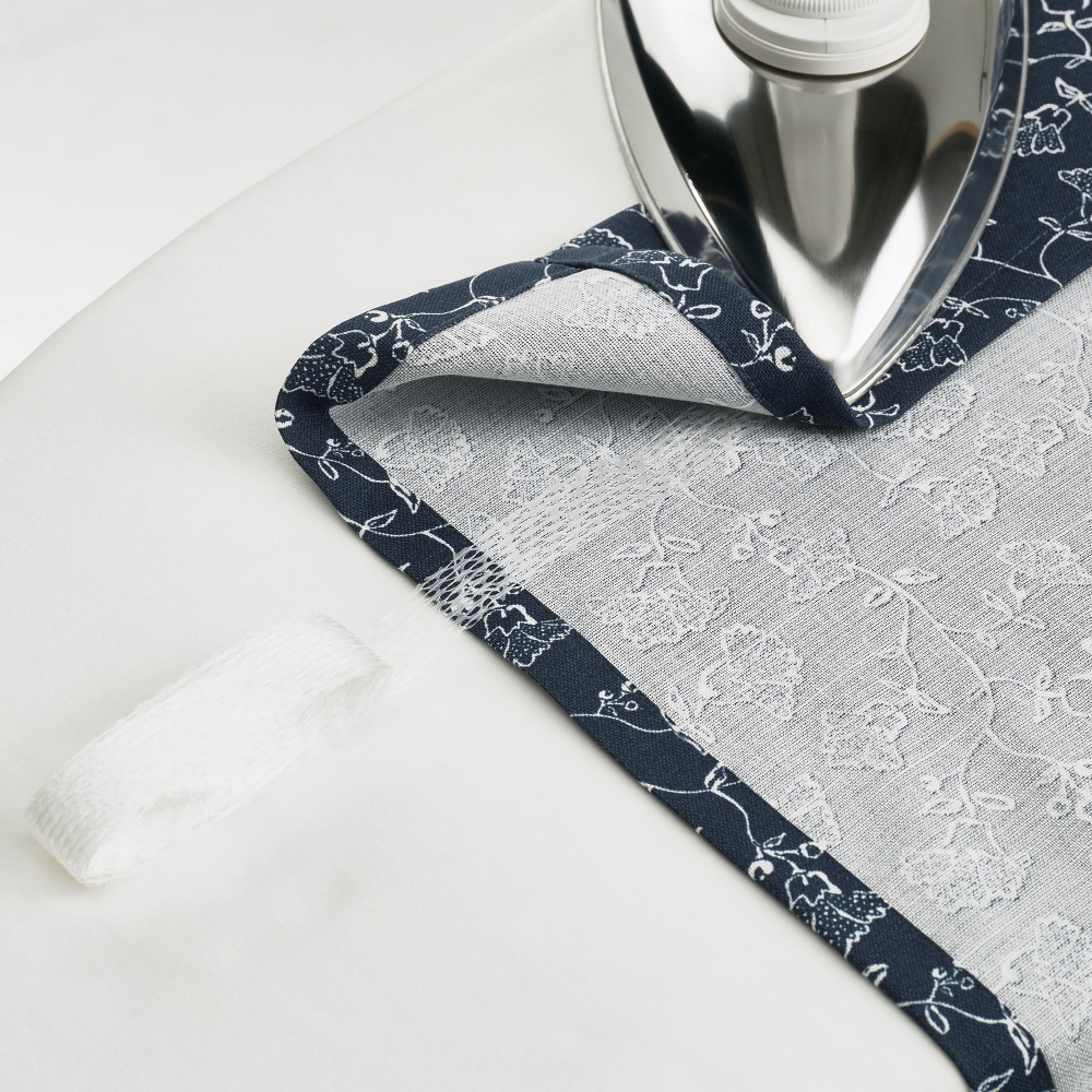 Комплект штор IKEA TRYSTAVMAL (ТРИСТЯВМАЛЬ), Темно-синий с рисунком, 145x250 см, 2 шт