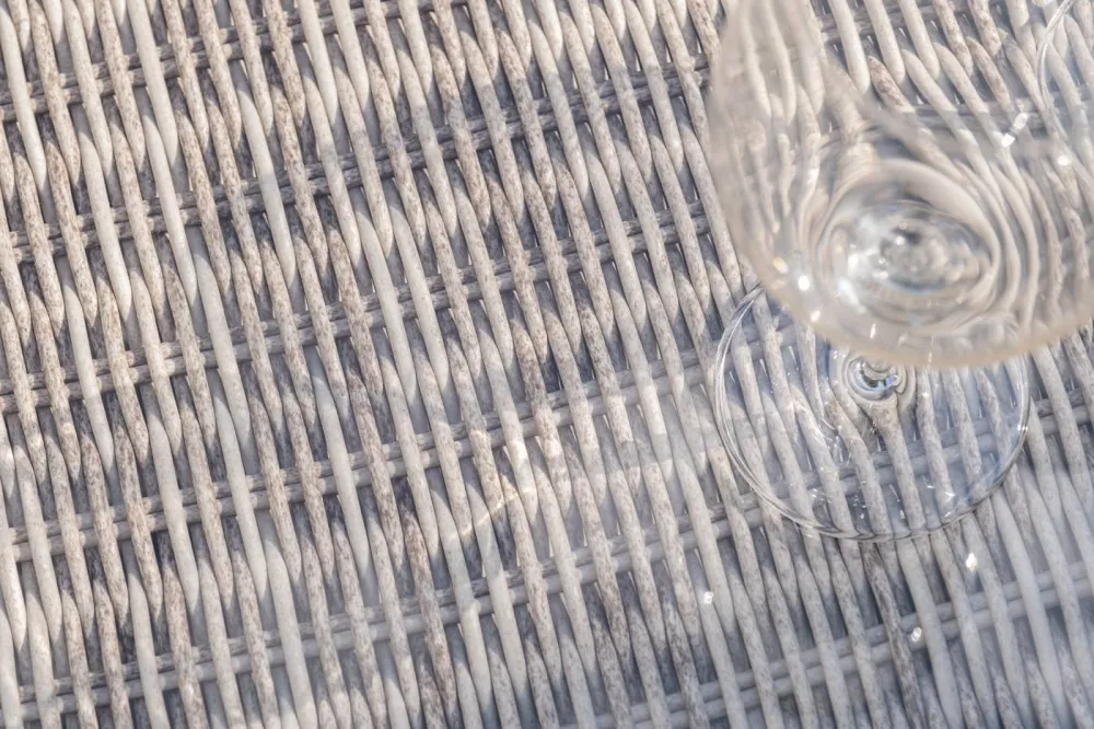 "Лунго" трансформирующаяся лаунж-зона из искусственного ротанга, цвет бежевый