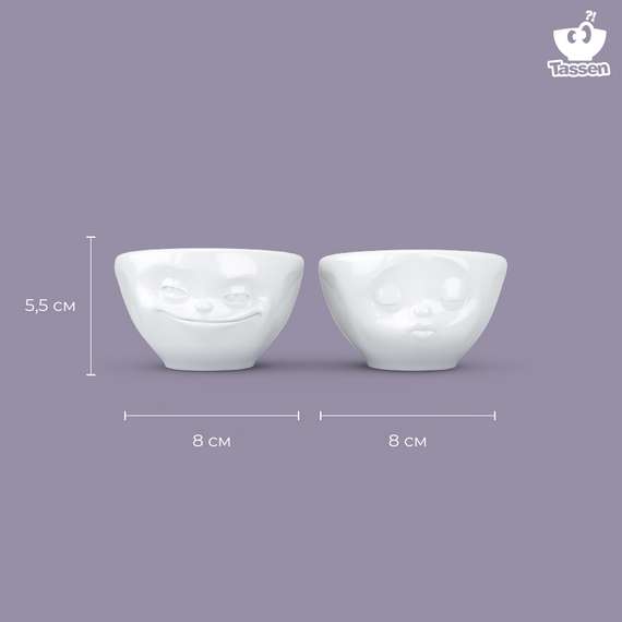 Набор из 2-х чаш Tassen Grinning &amp; Kissing 100 мл