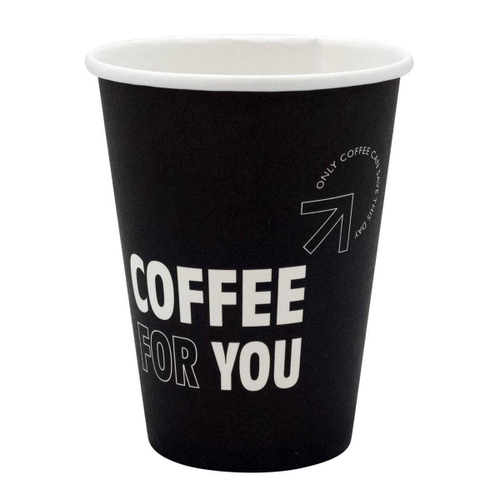 Бумажный стакан 350мл. COFFEE FOR YOU, 1000шт/кор. Есо рак