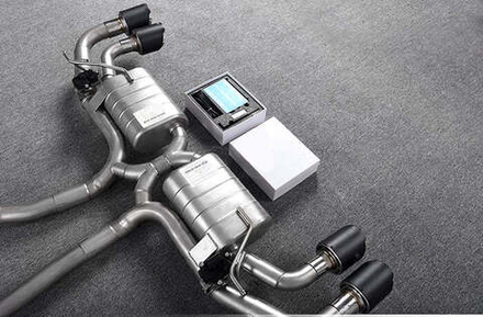 Спортивная выхлопная система с дистанционно управляемыми заслонками для Porsche Cayenne 3.6 Порше Каен