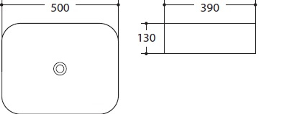 Раковина керамическая накладная Art&Max AM-78109-MB